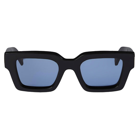 Off-White OW1022 Virgil nero lenti blu - frontale quadrata