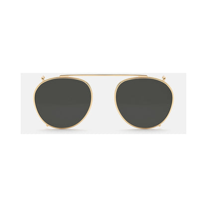 Retrosuperfuture CLIP ON THE WARHOL GREY | Goldene Sonnenbrille