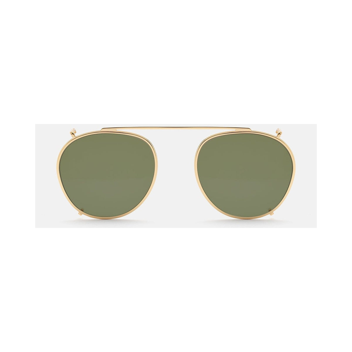Retrosuperfuture CLIP ON THE WARHOL GREEN | Occhiali da sole oro
