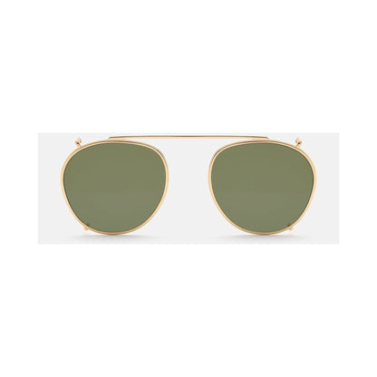 Retrosuperfuture CLIP ON THE WARHOL GREEN | Occhiali da sole oro