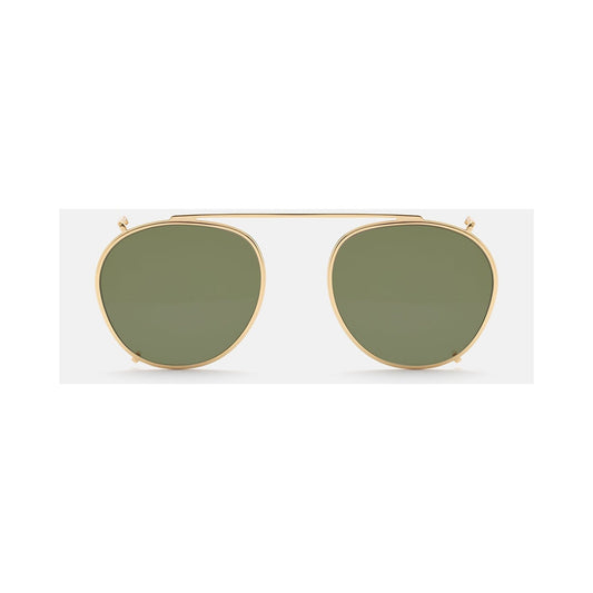 Retrosuperfuture CLIP ON THE WARHOL GREEN | Occhiali da sole oro