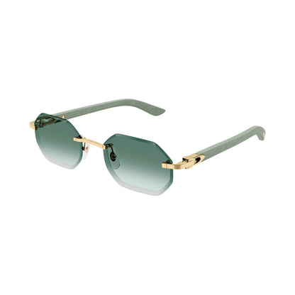 Cartier CT0439S 004 gold green green vista 3
