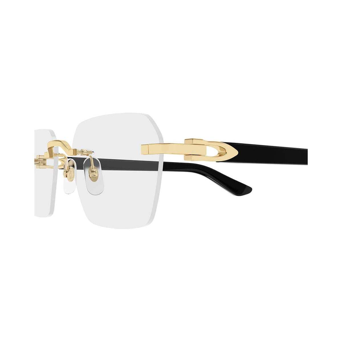 Cartier CT0623O 001 gold black transparen vista 3