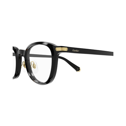 Cartier CT0560O Black-Black-Transparent vista 3