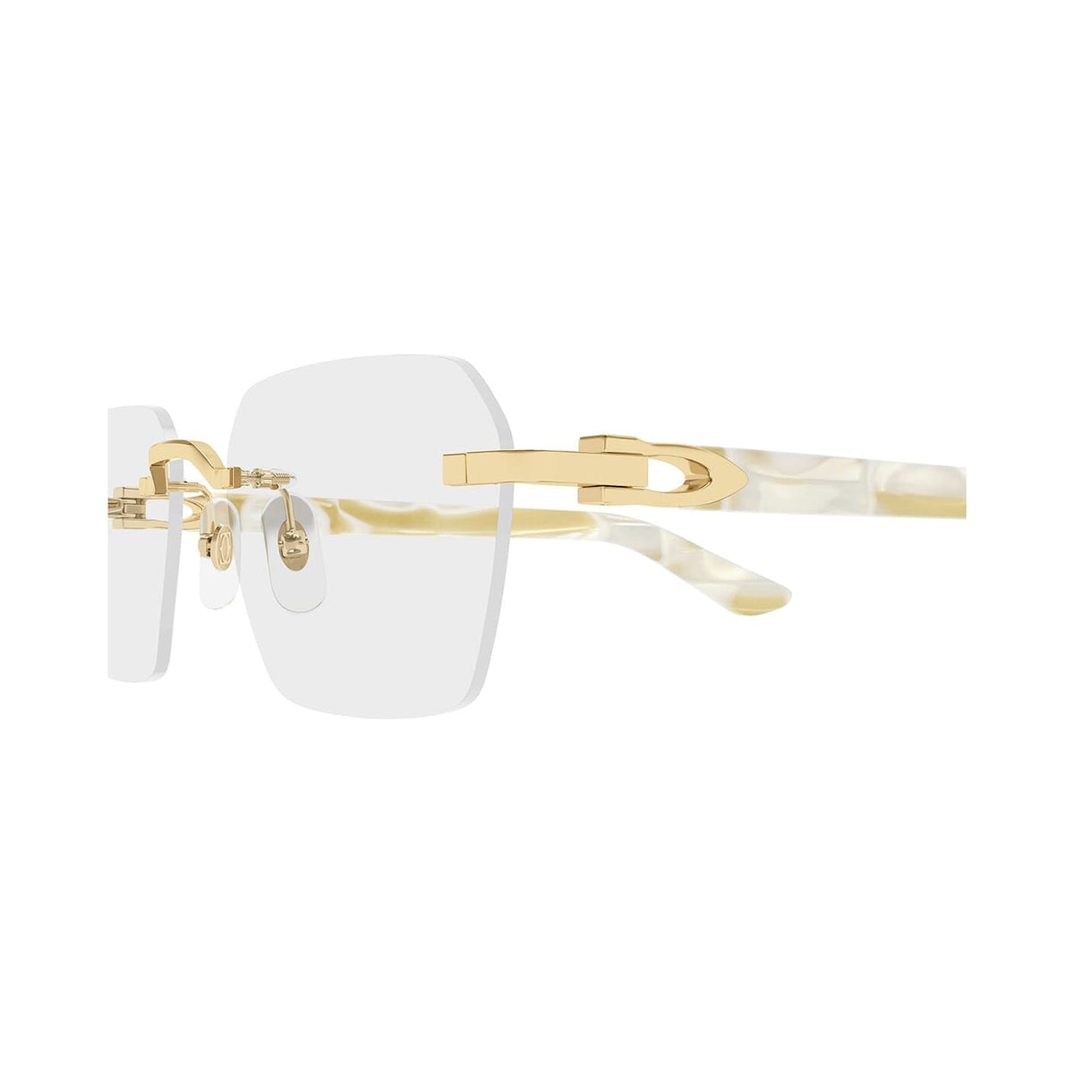 Cartier CT0623O 004 gold ivory transparen vista 3
