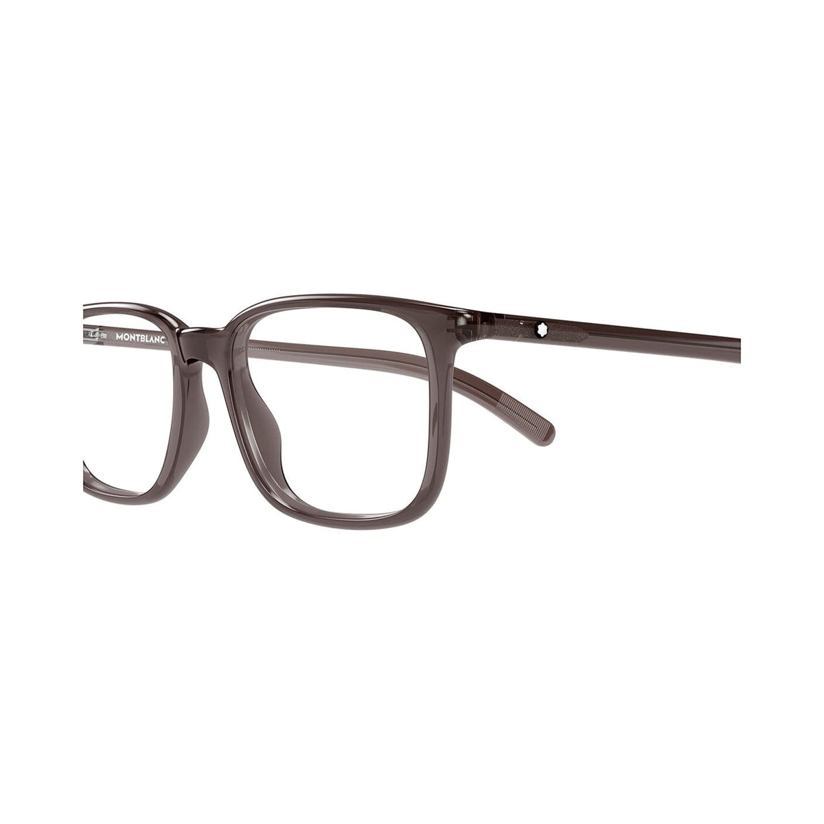 Montblanc MB0328O Brown-Brown-Transparent vista 3
