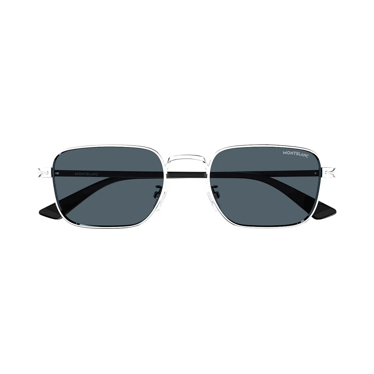 Montblanc MB0339S 003 silver black blue vista 2