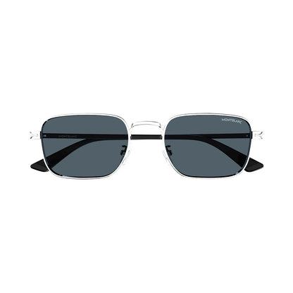 Montblanc MB0339S 003 silver black blue vista 2