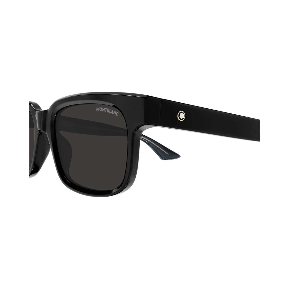 Montblanc MB0383S Black-Black-Grey vista 3