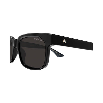 Montblanc MB0383S Black-Black-Grey vista 3