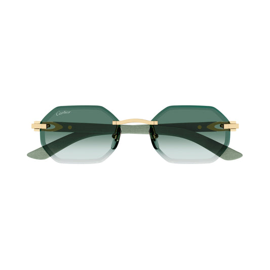 Cartier CT0439S 004 gold green green vista 4